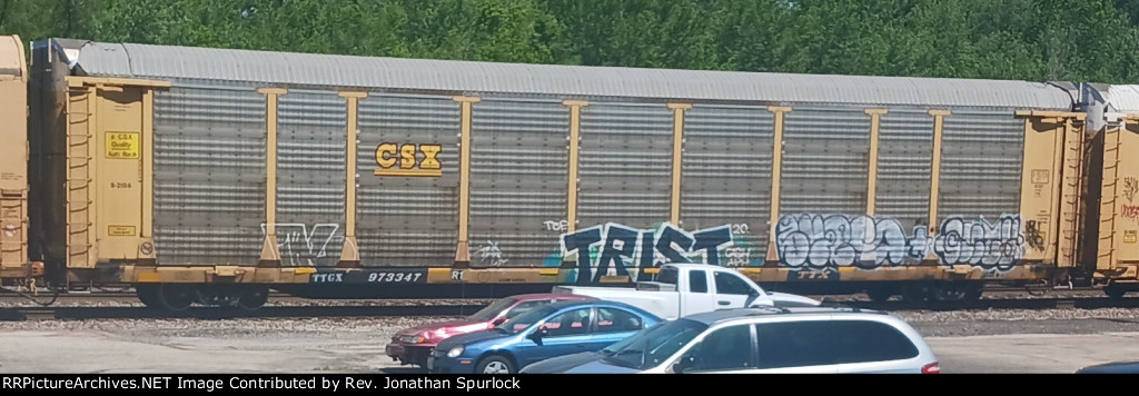 TTGX 973347 and CSX rack